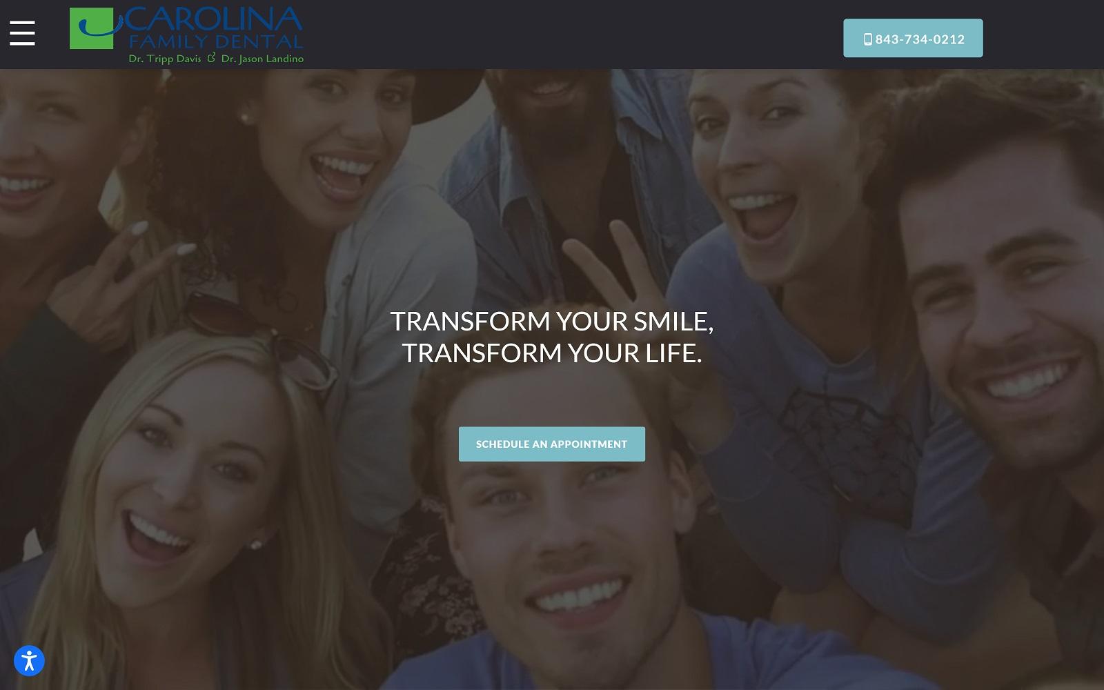 Carolina Family Dental screenshot