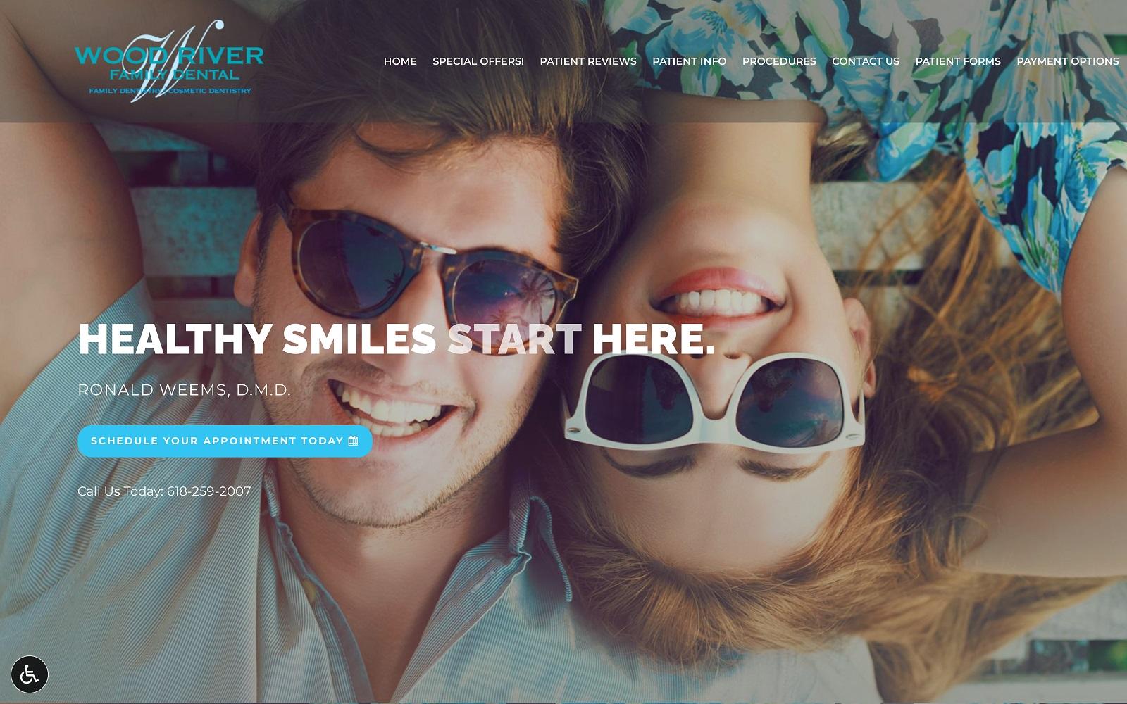 Wood River Family Dental screenshot