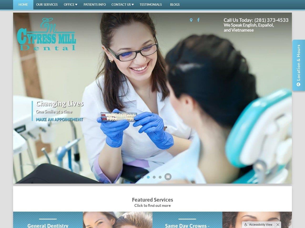 Cypress Mill Dental screenshot