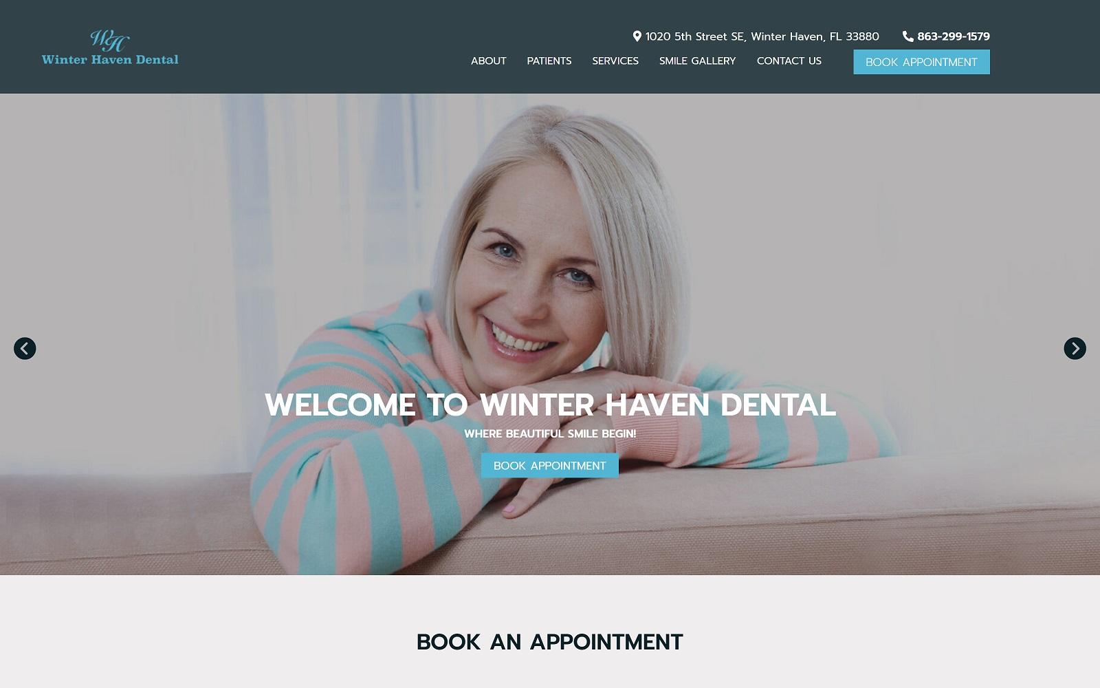 Winter Haven Dental Elhamarnah Russell R DDS screenshot