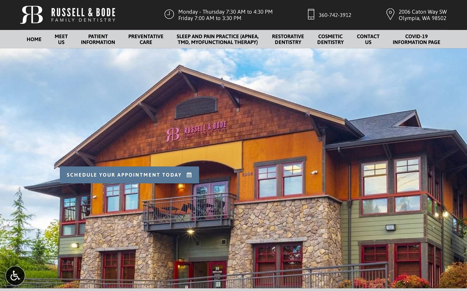 Russell & Bode Family Dentistry screenshot