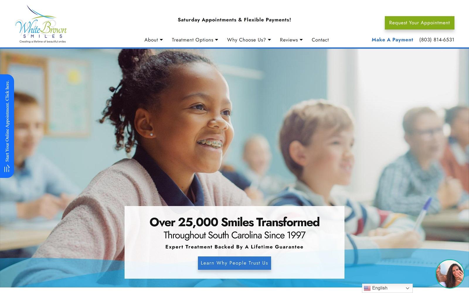 White Brown Smiles screenshot