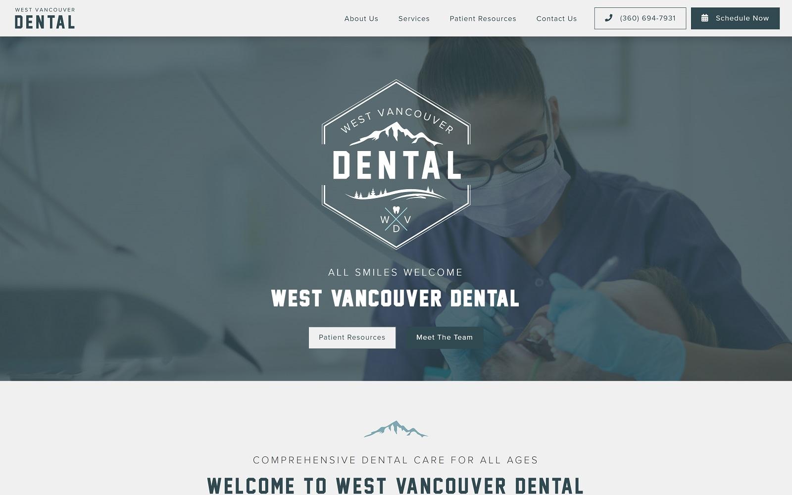 West Vancouver Dental screenshot