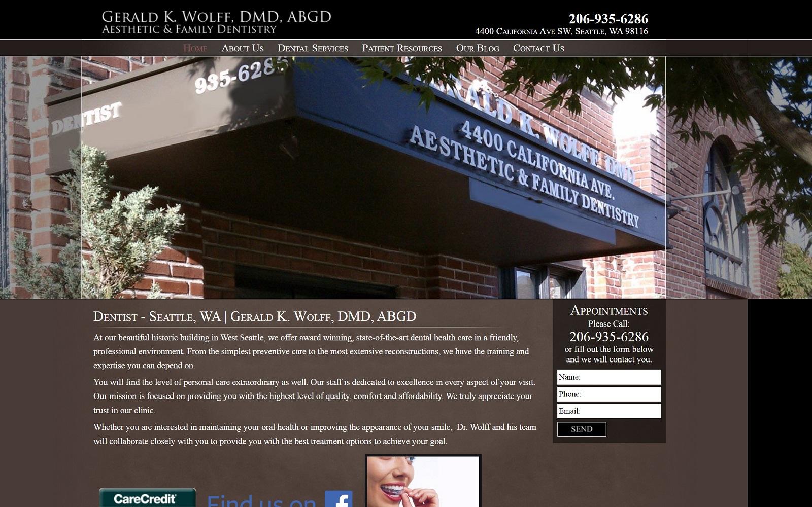 Gerald K Wolff DMD, ABGD