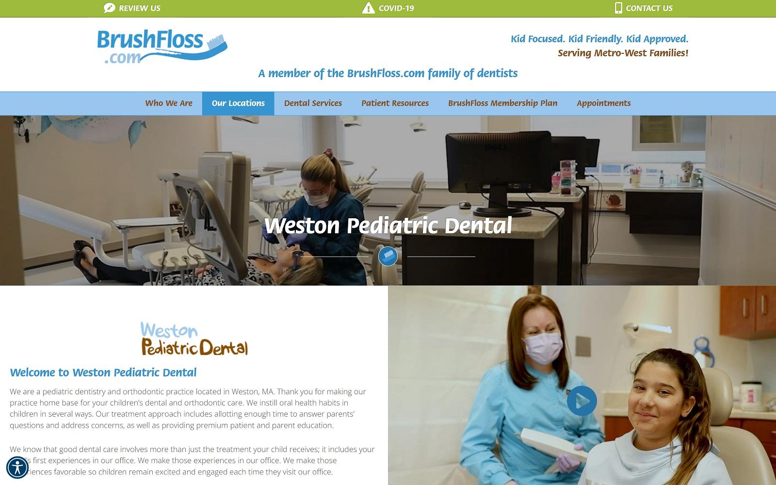 Weston Pediatric Dental screenshot