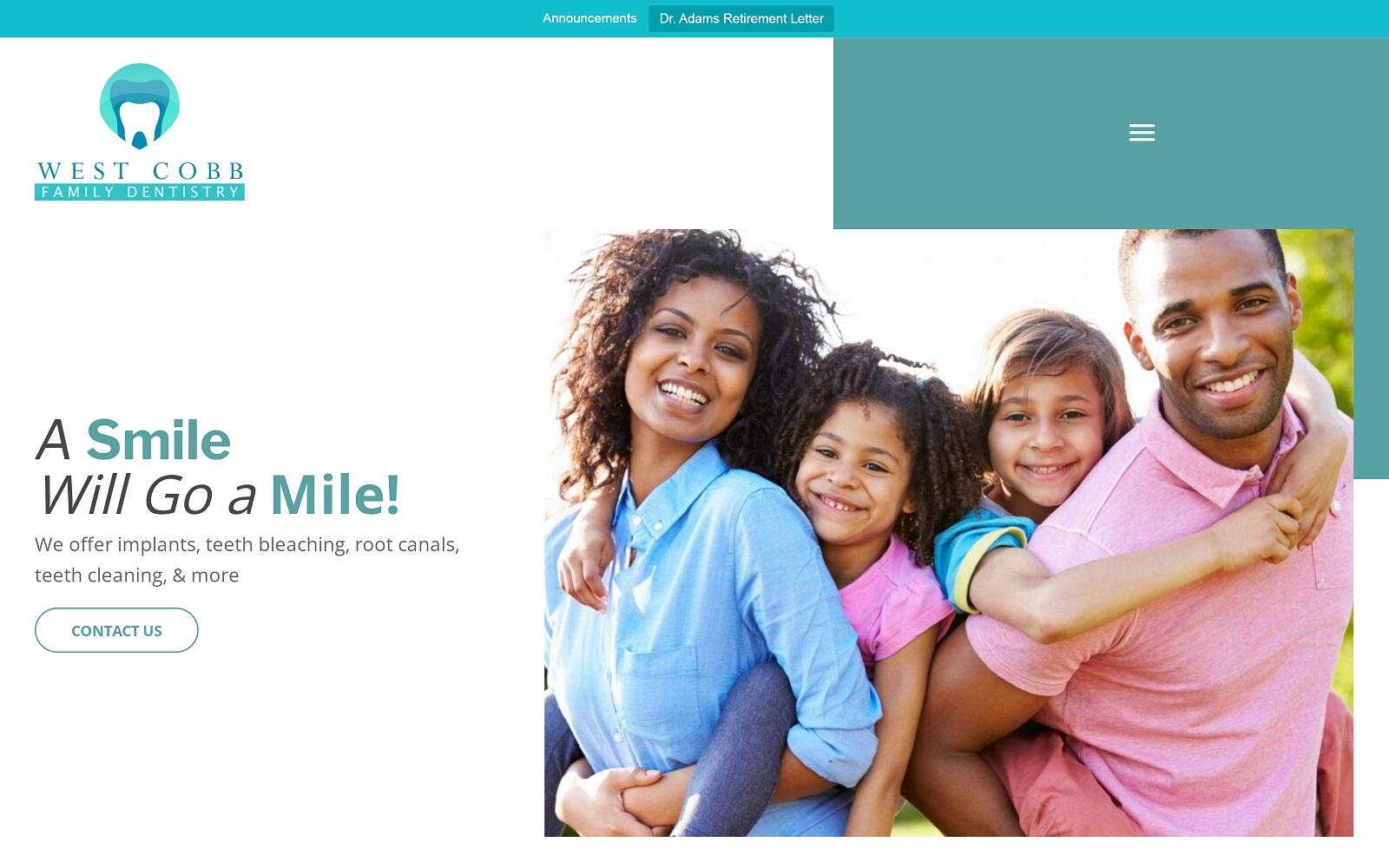 West Cobb Family Dentistry screenshot
