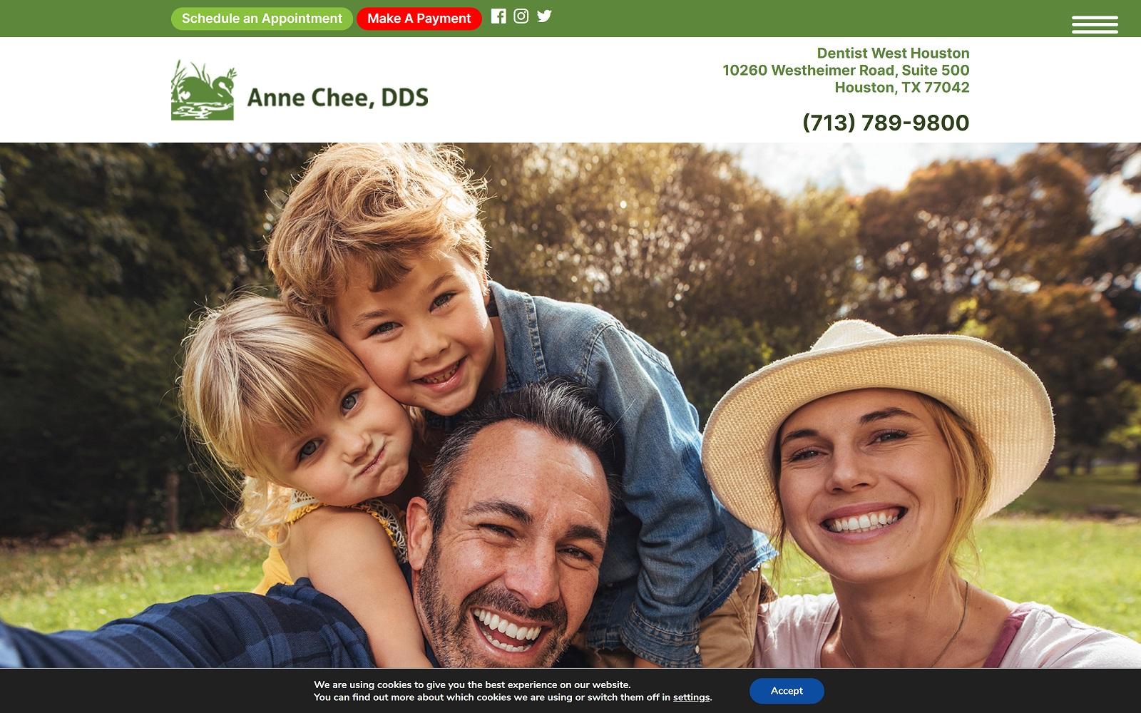 Anne Chee, DDS of West Houston screenshot