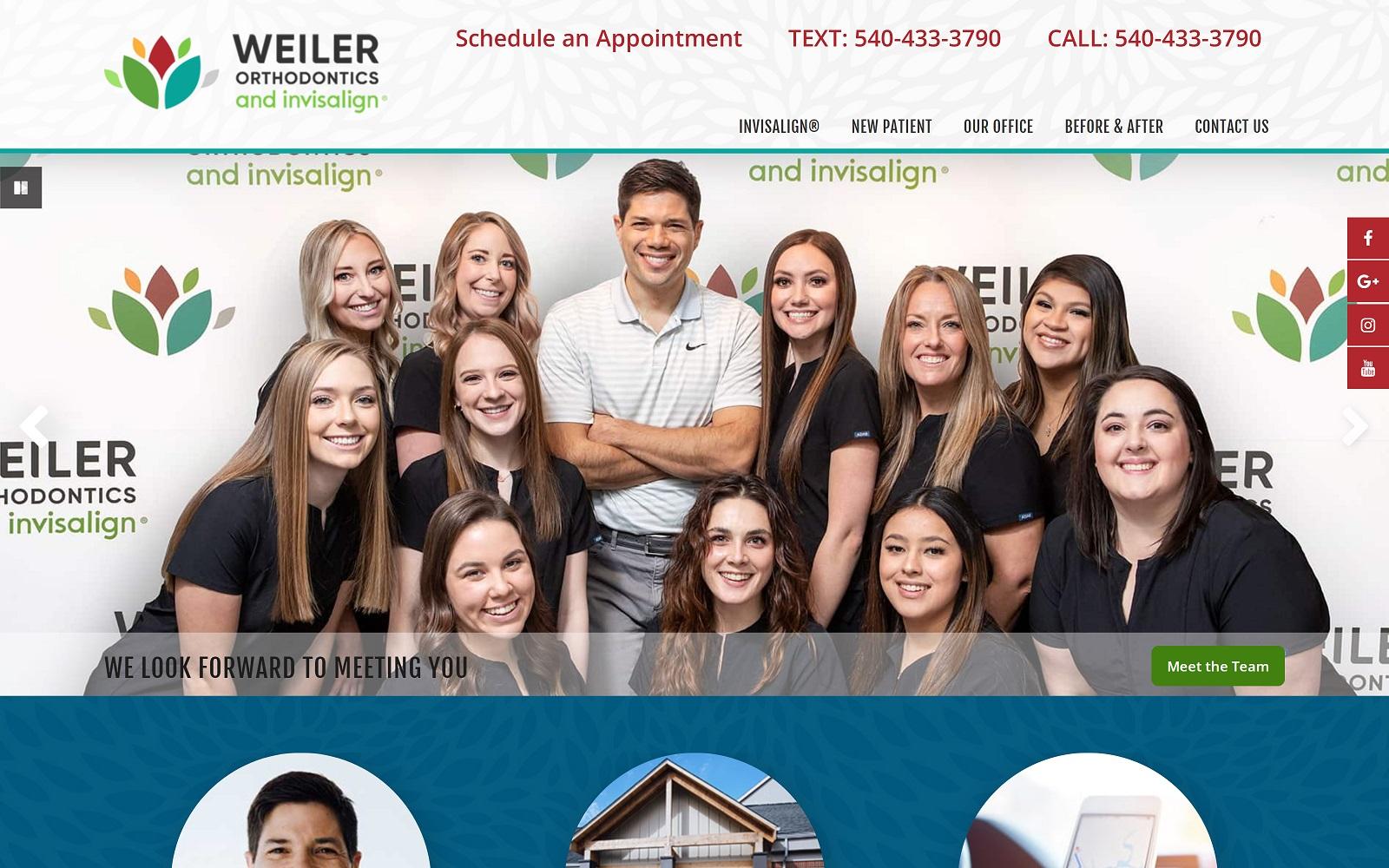 Weiler Orthodontics screenshot