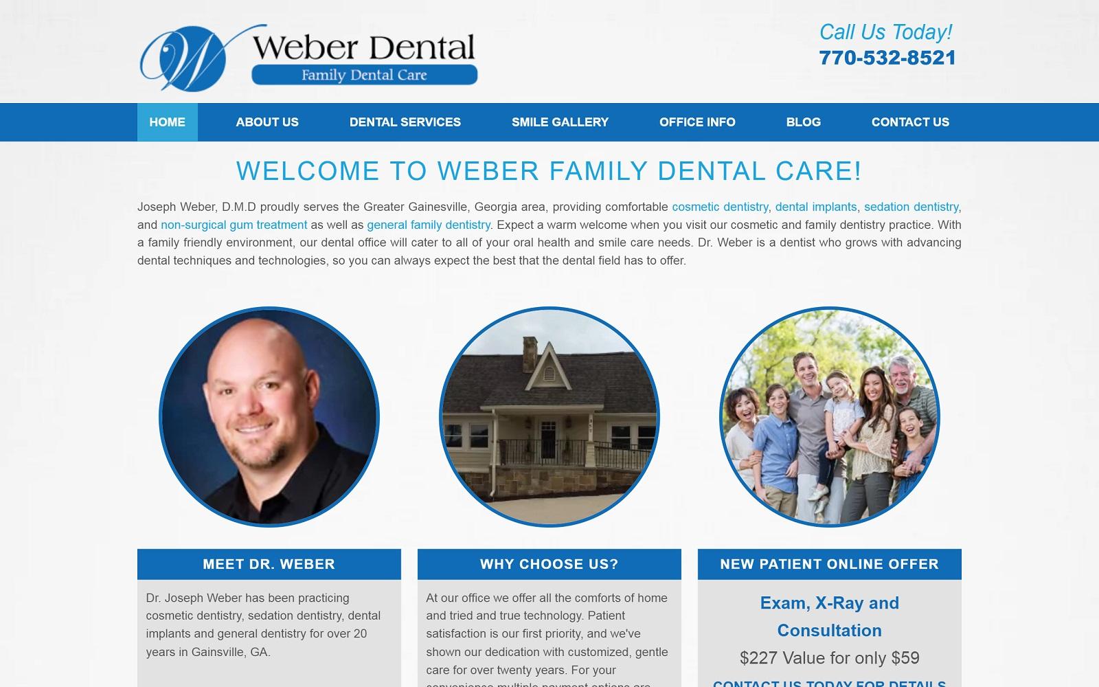 Weber Dental screenshot