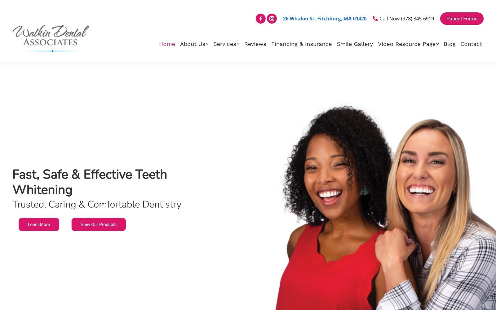 Watkin Dental Associates screenshot
