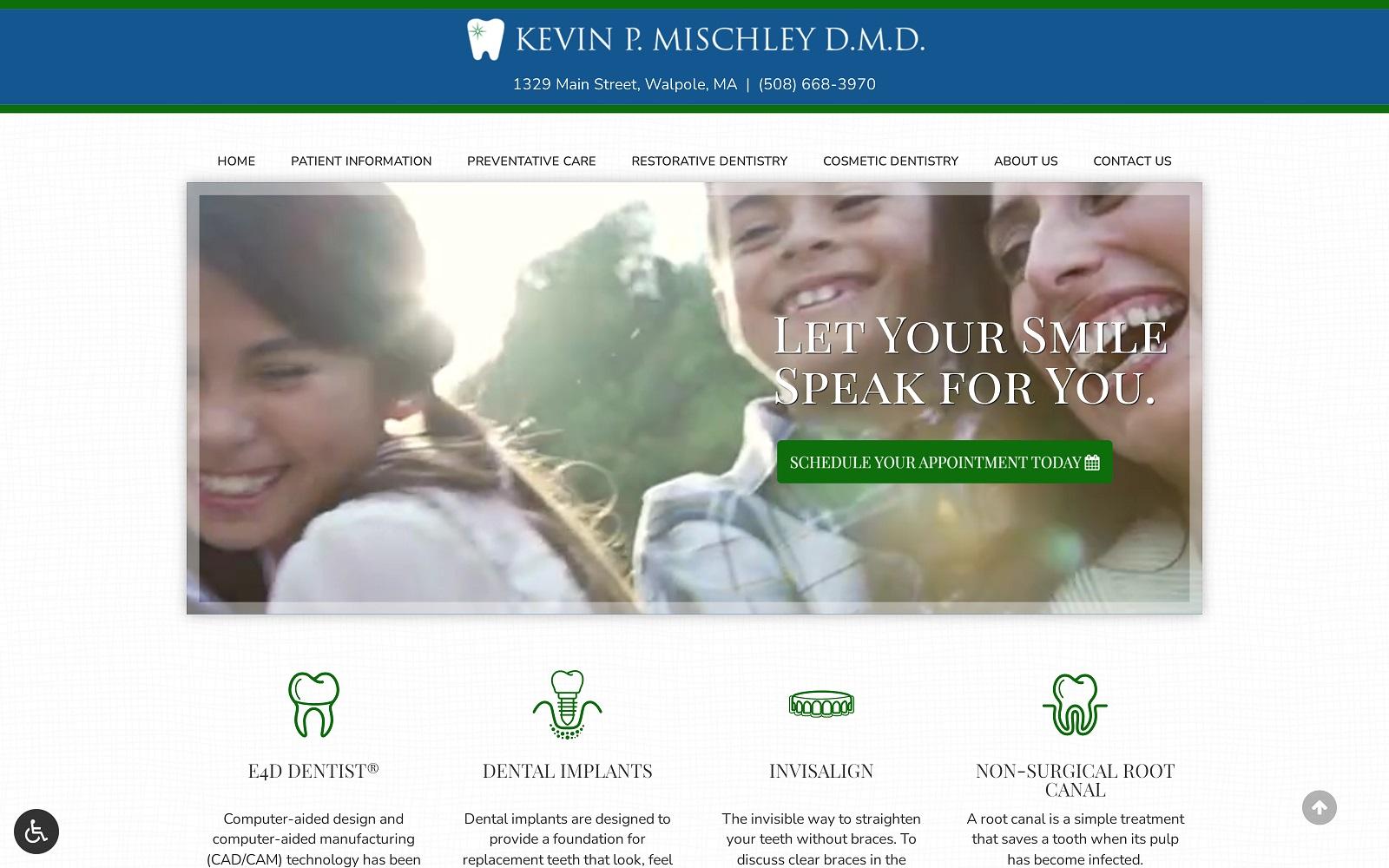 Kevin P. Mischley DMD screenshot