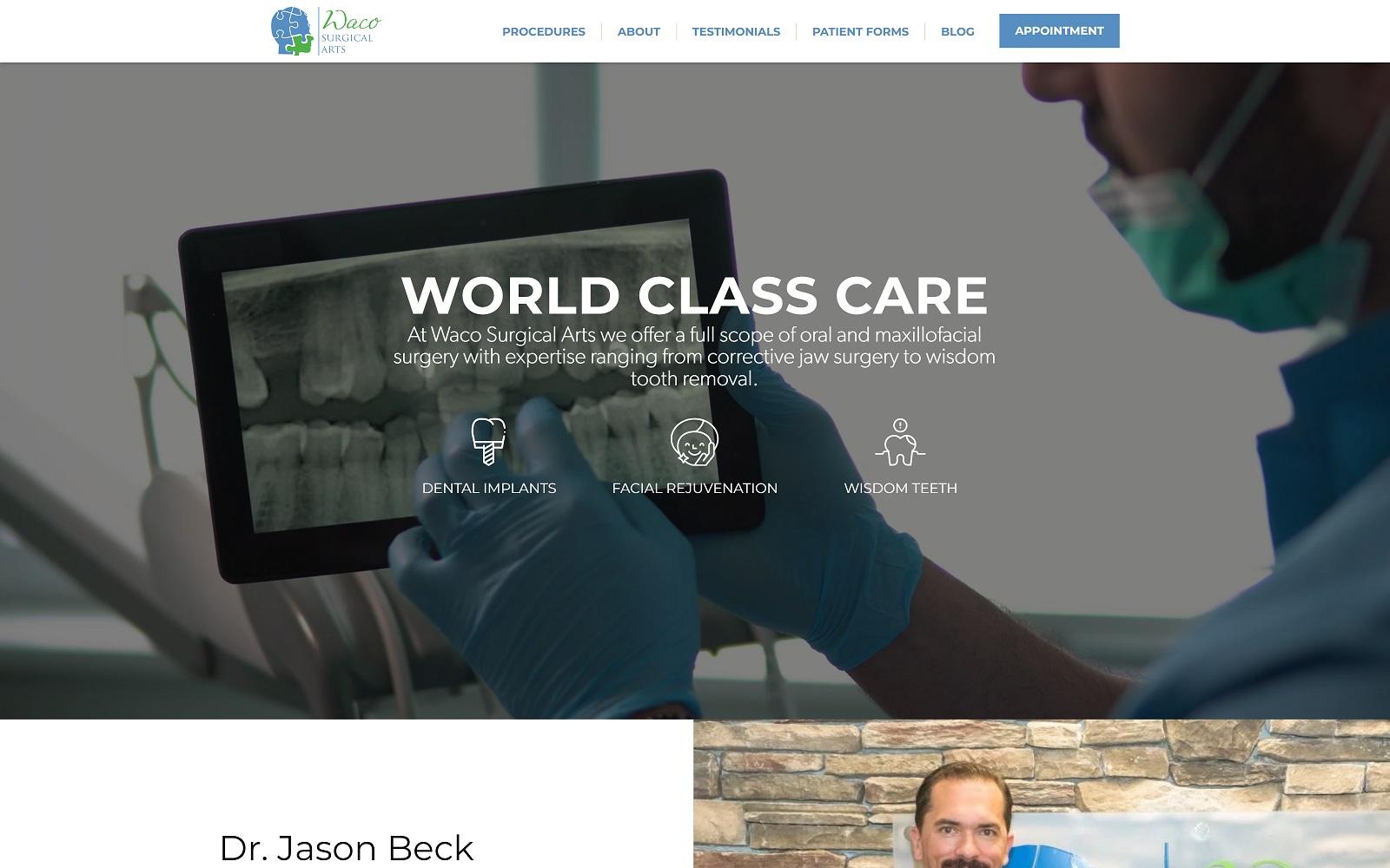 Dr. Jason T. Beck DDS MD screenshot