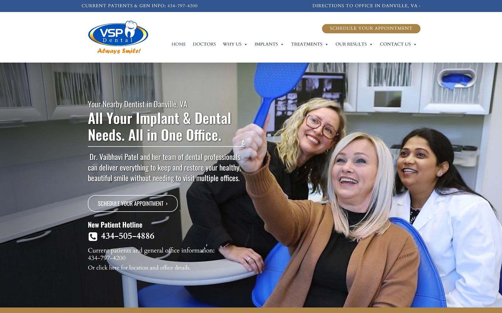 Dr. Vaibhavi S. Patel DDS screenshot