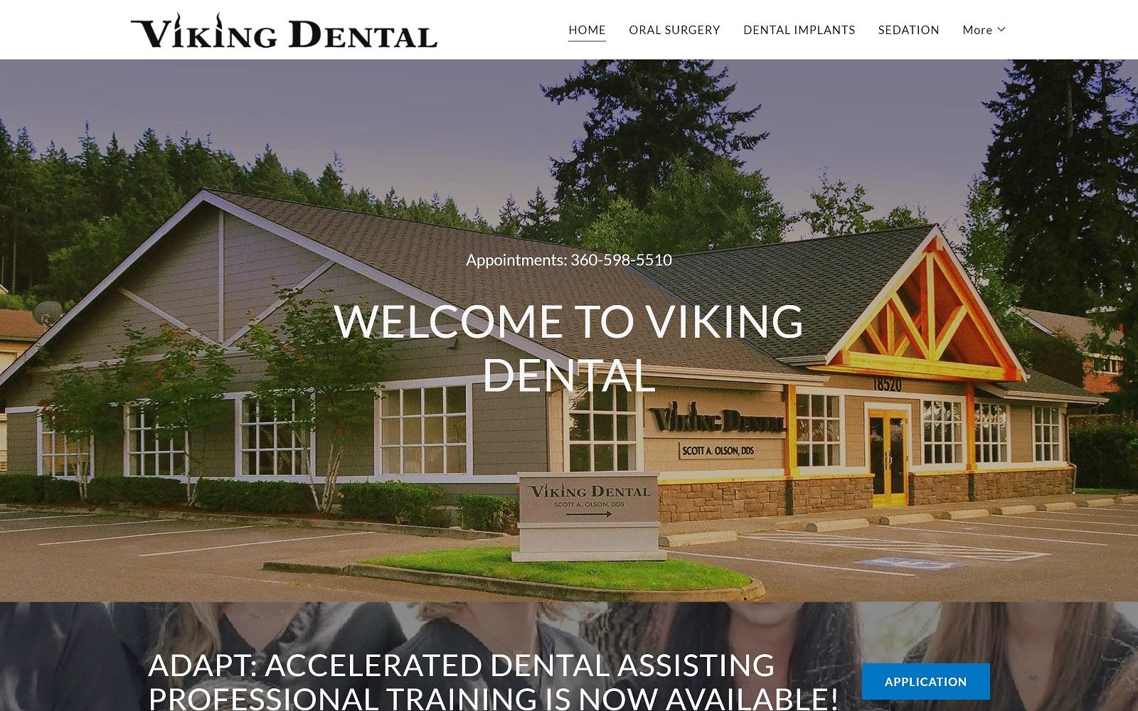 Viking Dental Scott A. Olson DDS screenshot
