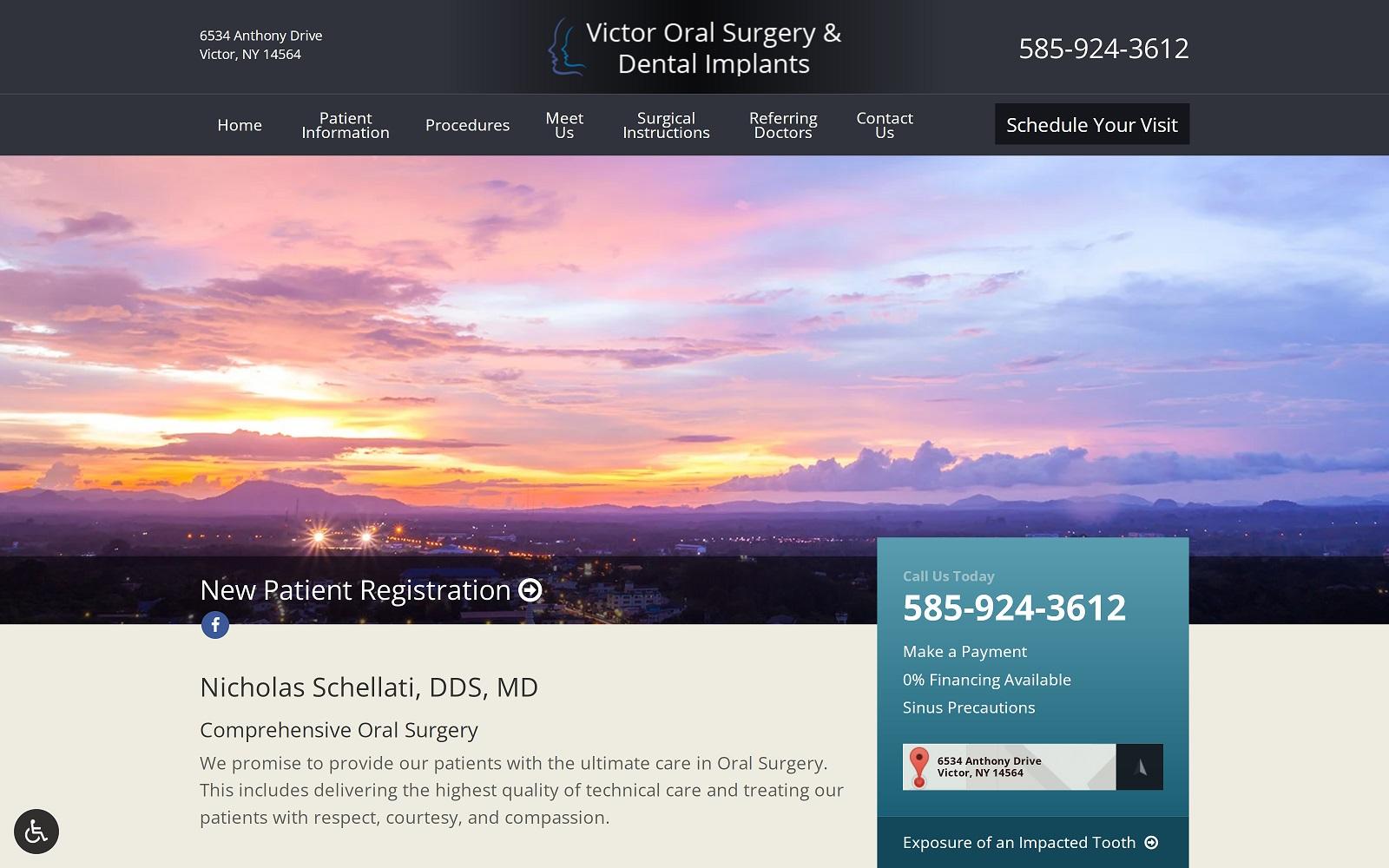 Victor Oral Surgery & Dental Implants screenshot