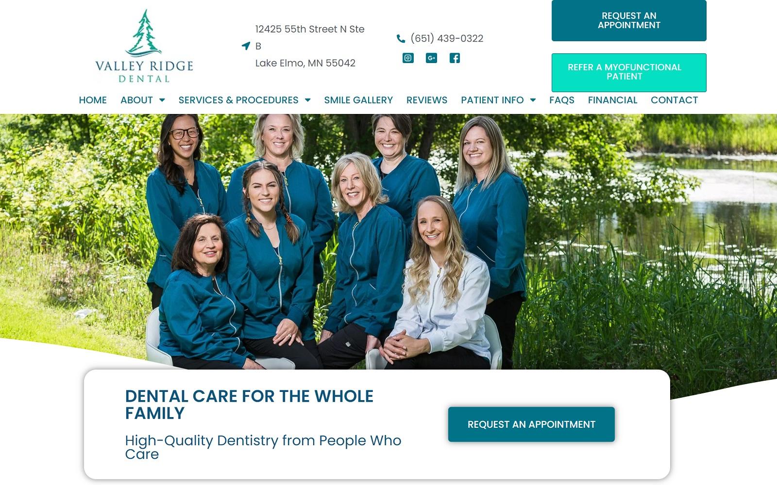 Valley Ridge Dental screenshot