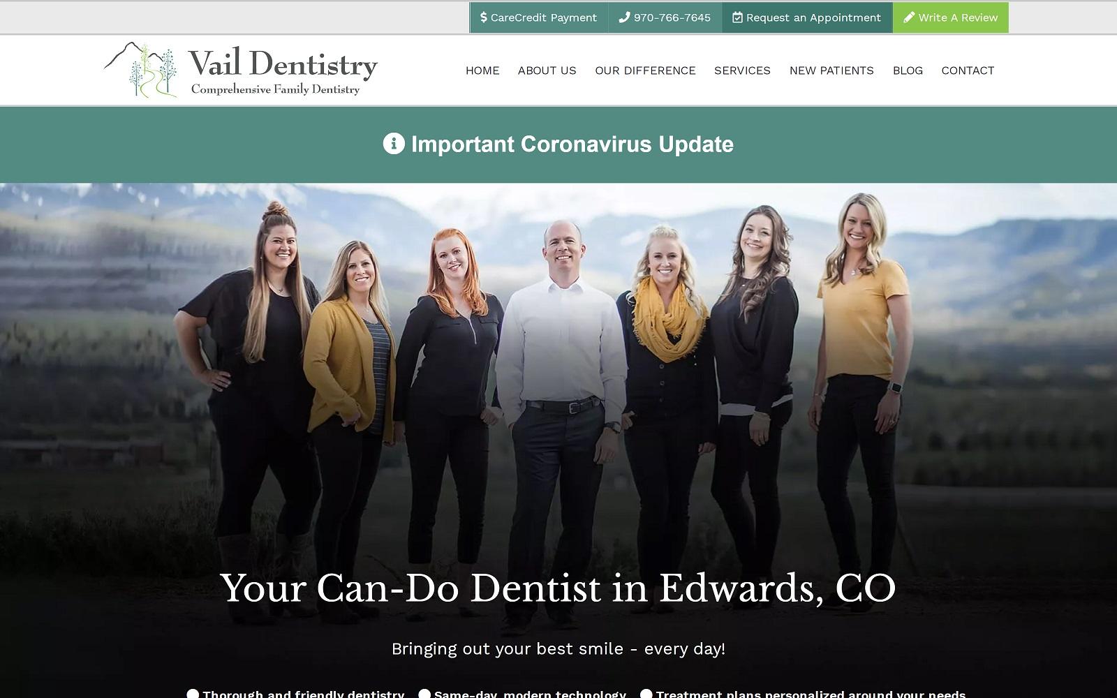 Vail Dentistry screenshot