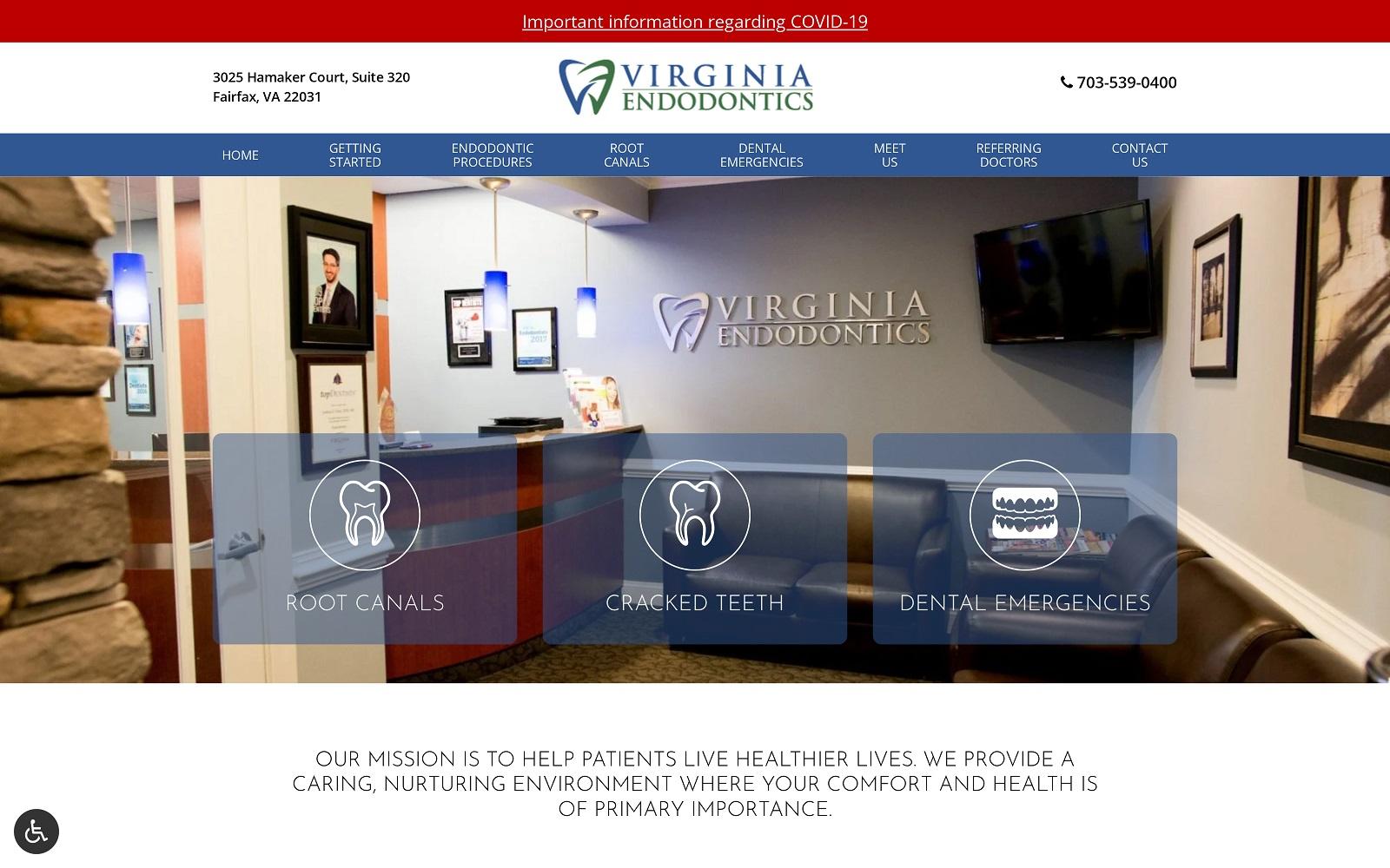 Virginia Endodontics: Joshua E. Fein, DDS, MS screenshot