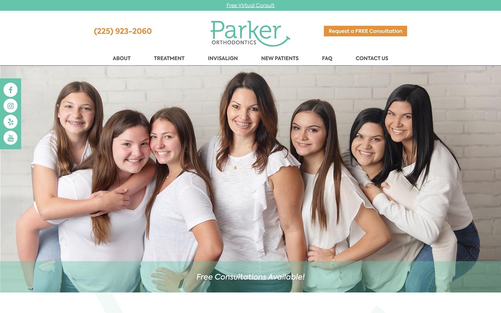 Parker Orthodontics screenshot