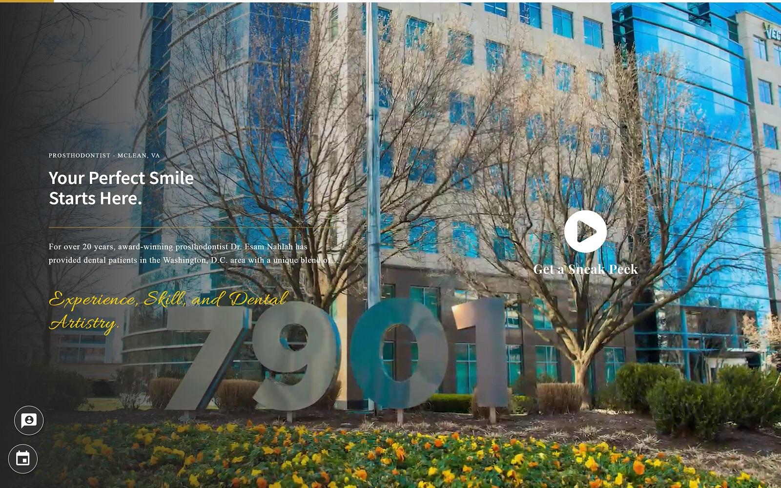 Dental Group of Tysons: Esam Abou Nahlah, DDS, MS, AFAAID, FICOI, FACP screenshot
