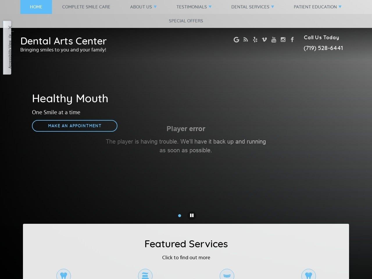 Dental Arts Center screenshot