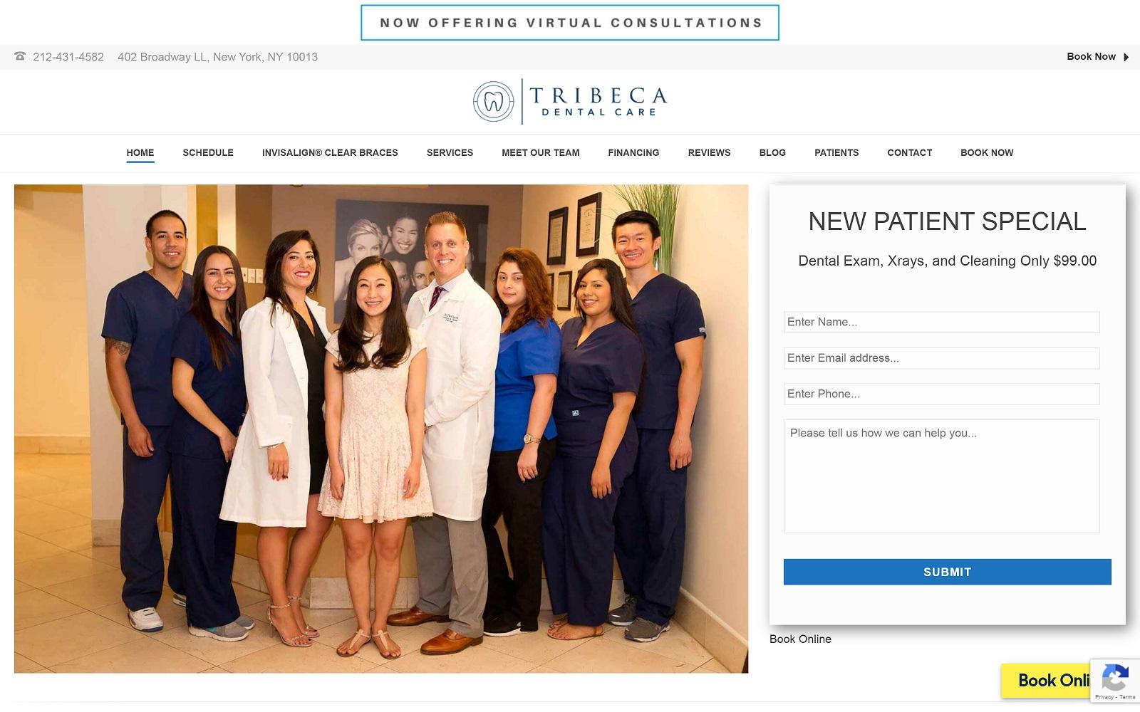 Tribeca Dental Care screenshot