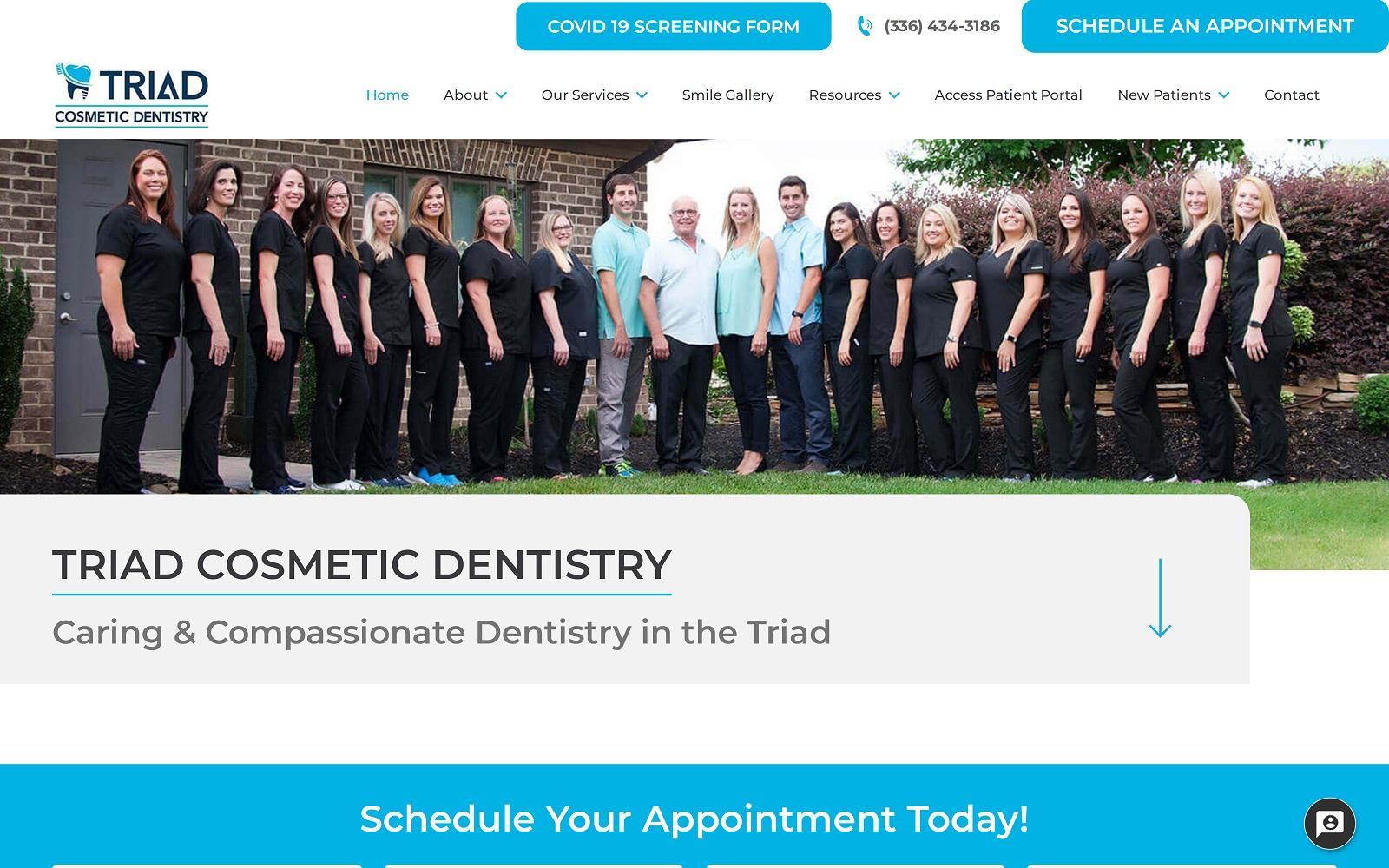 Triad Cosmetic Dentistry: Whaley Tesha DDS screenshot