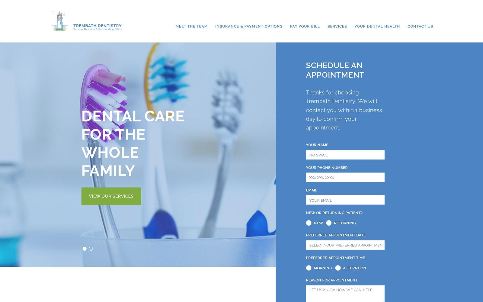 Trembath Dentistry: Lori M. Trembath, DDS screenshot