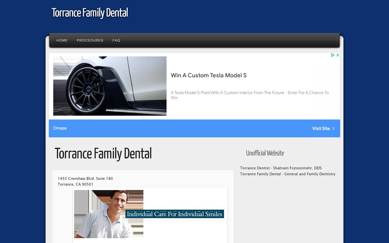Torrance Family Dental screenshot