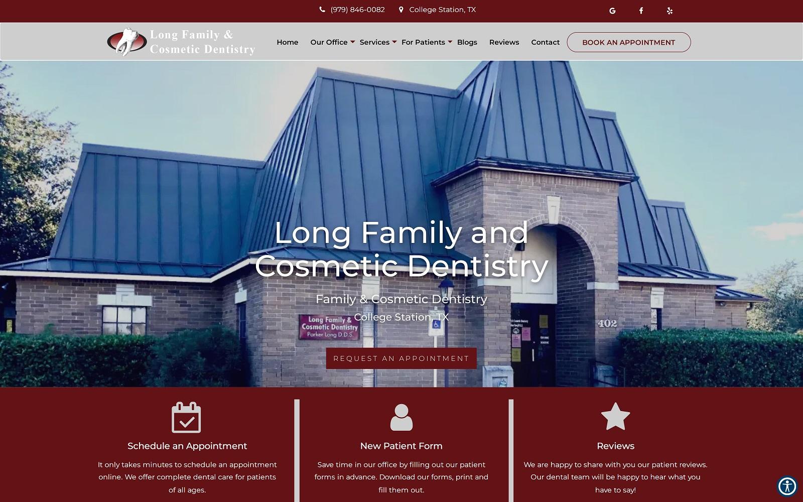 Long Family & Cosmetic Dentistry screenshot