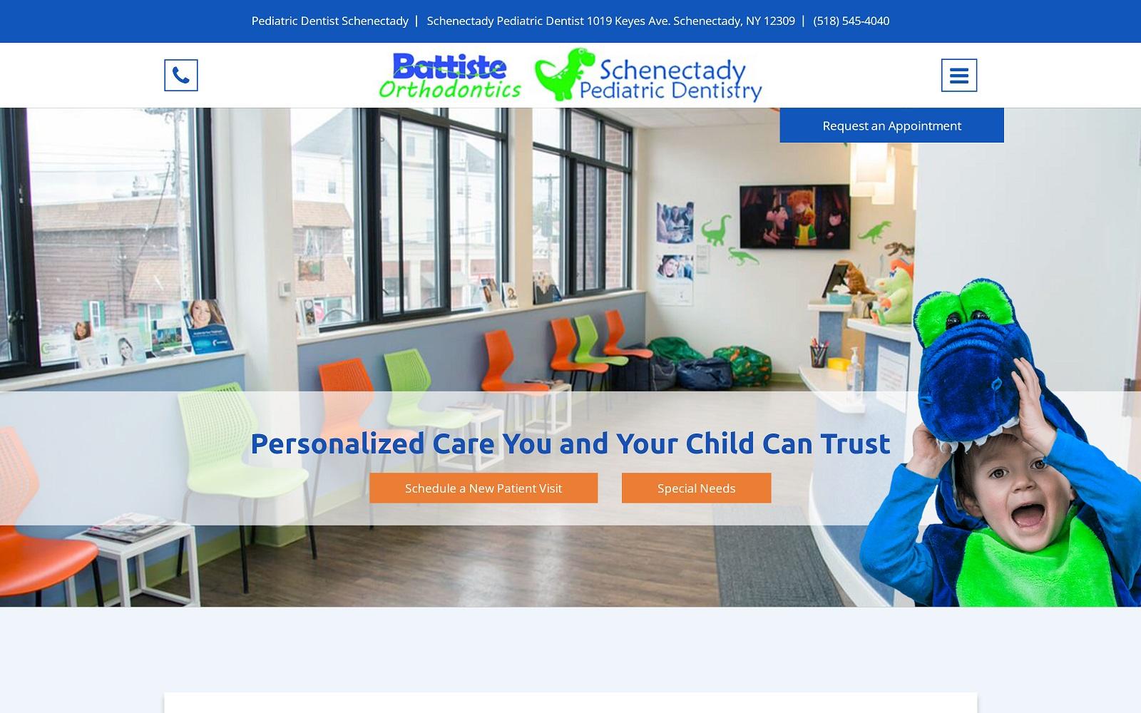 Schenectady Pediatric Dentistry screenshot