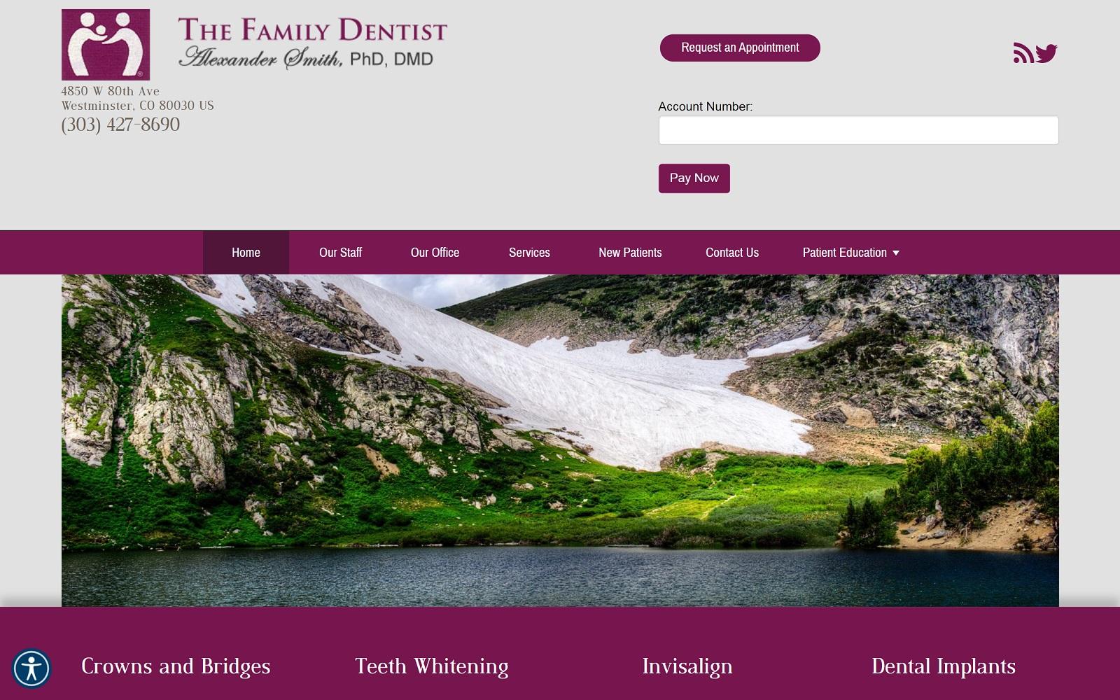 The Family Dentist Alexander W. Smith PhD DMD screenshot