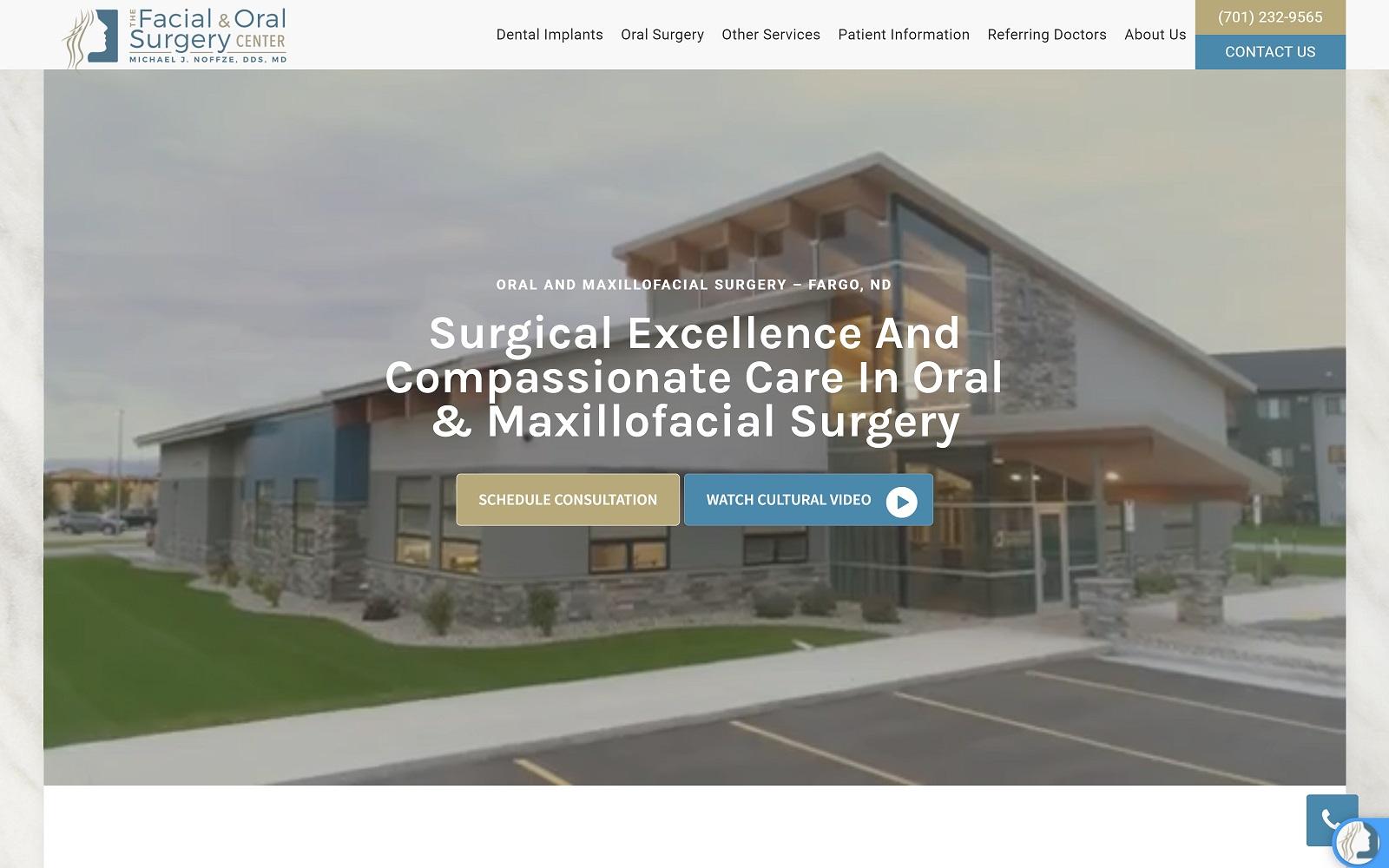 The Facial & Oral Surgery Center: Noffze Michael J DDS MD screenshot