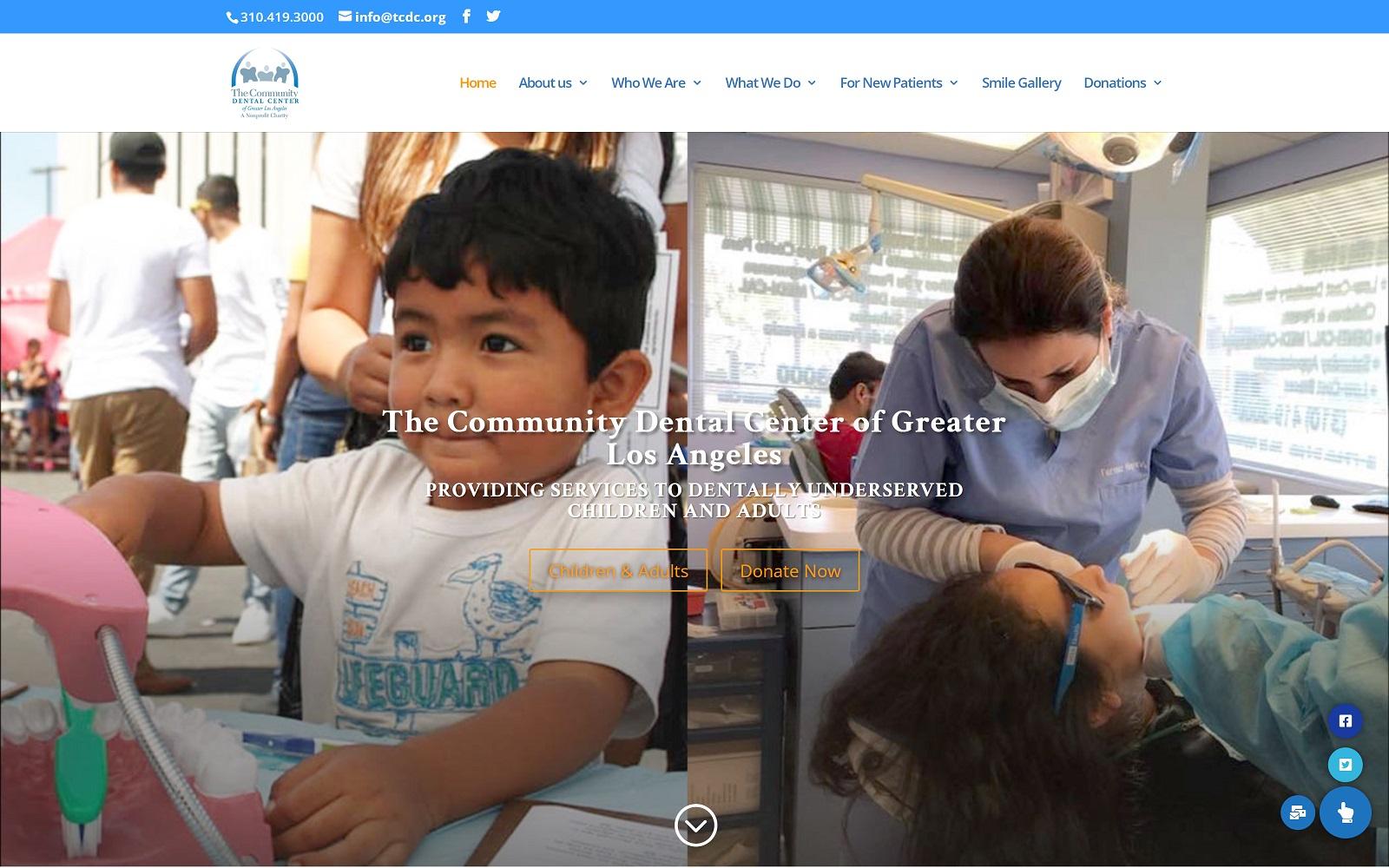 The Community Dental Center of Greater Los Angeles screenshot