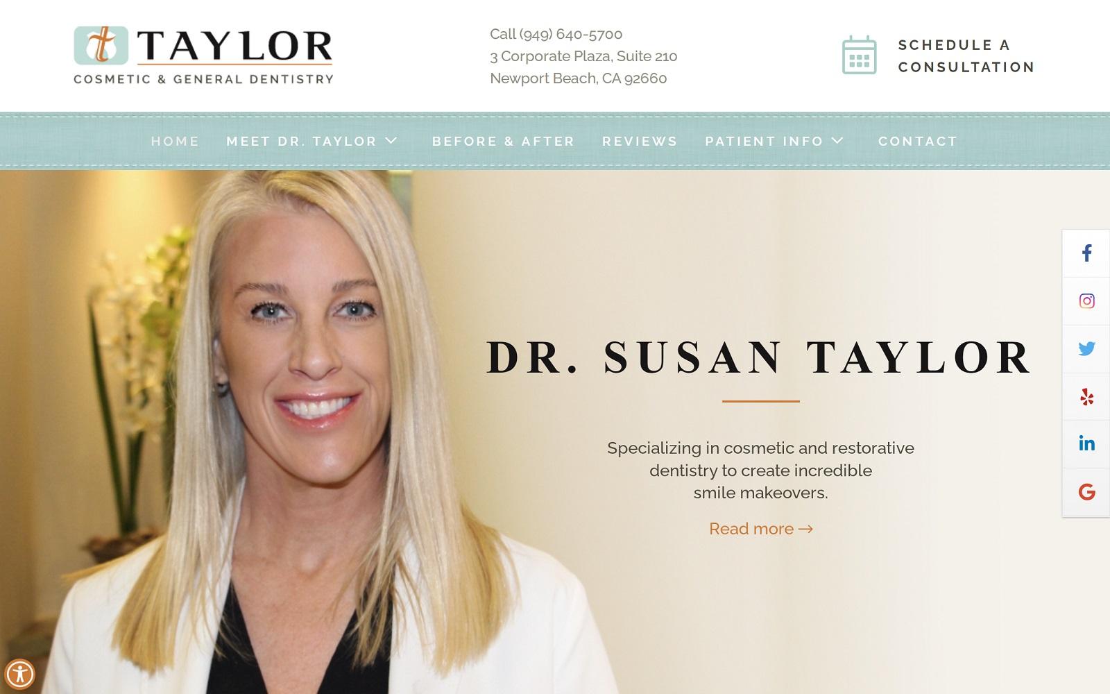 Taylor Cosmetic & General Dentistry screenshot