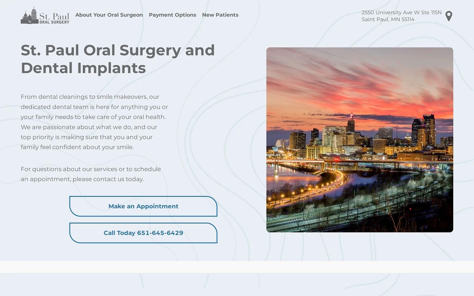 St Paul Oral Surgery & Dental Implants screenshot