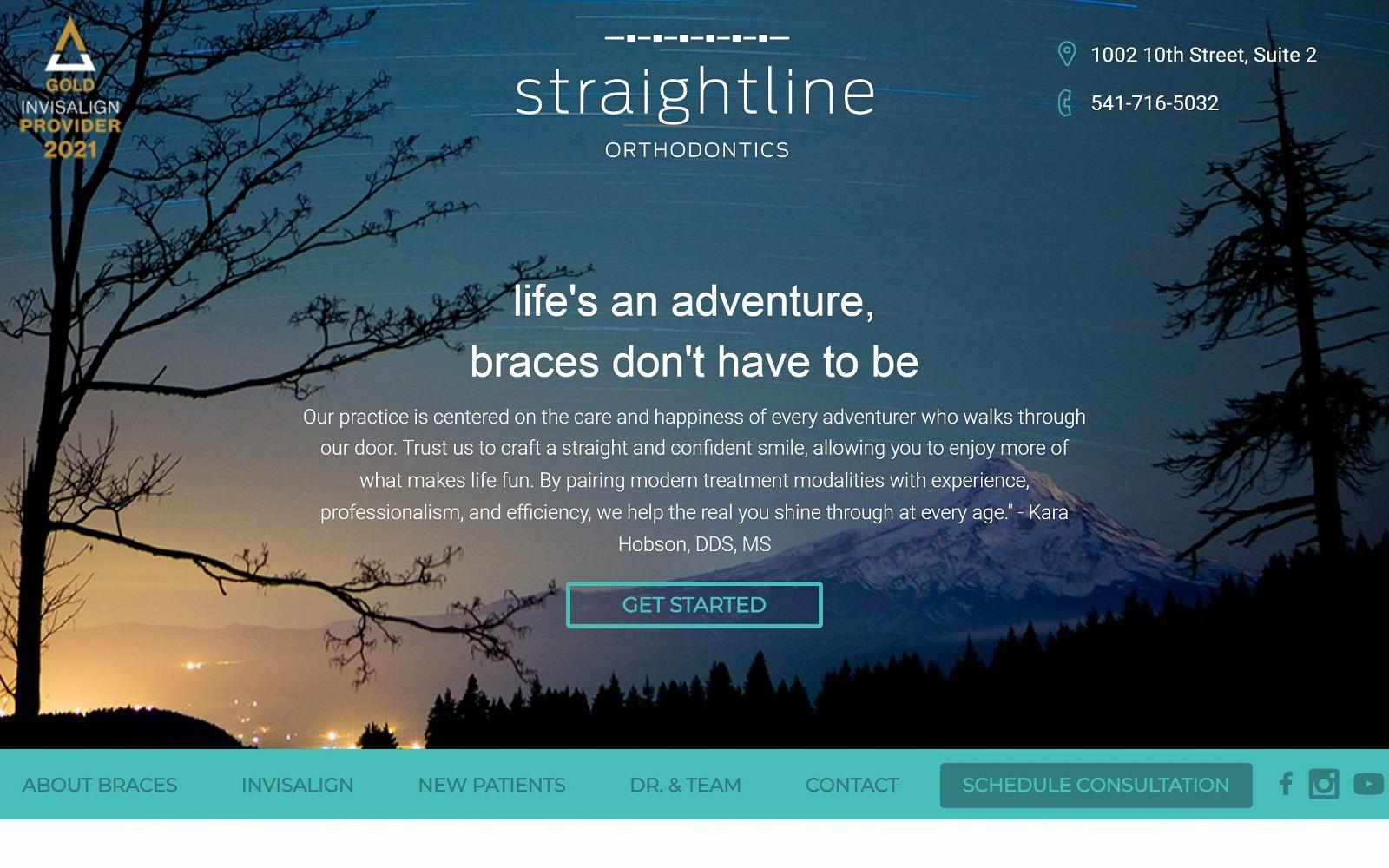 Straightline Orthodontics screenshot