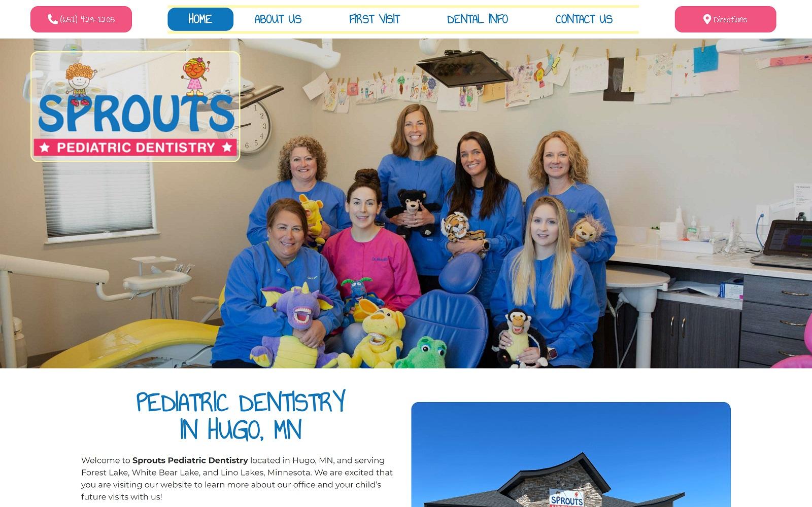 Sprouts Pediatric Dentistry screenshot