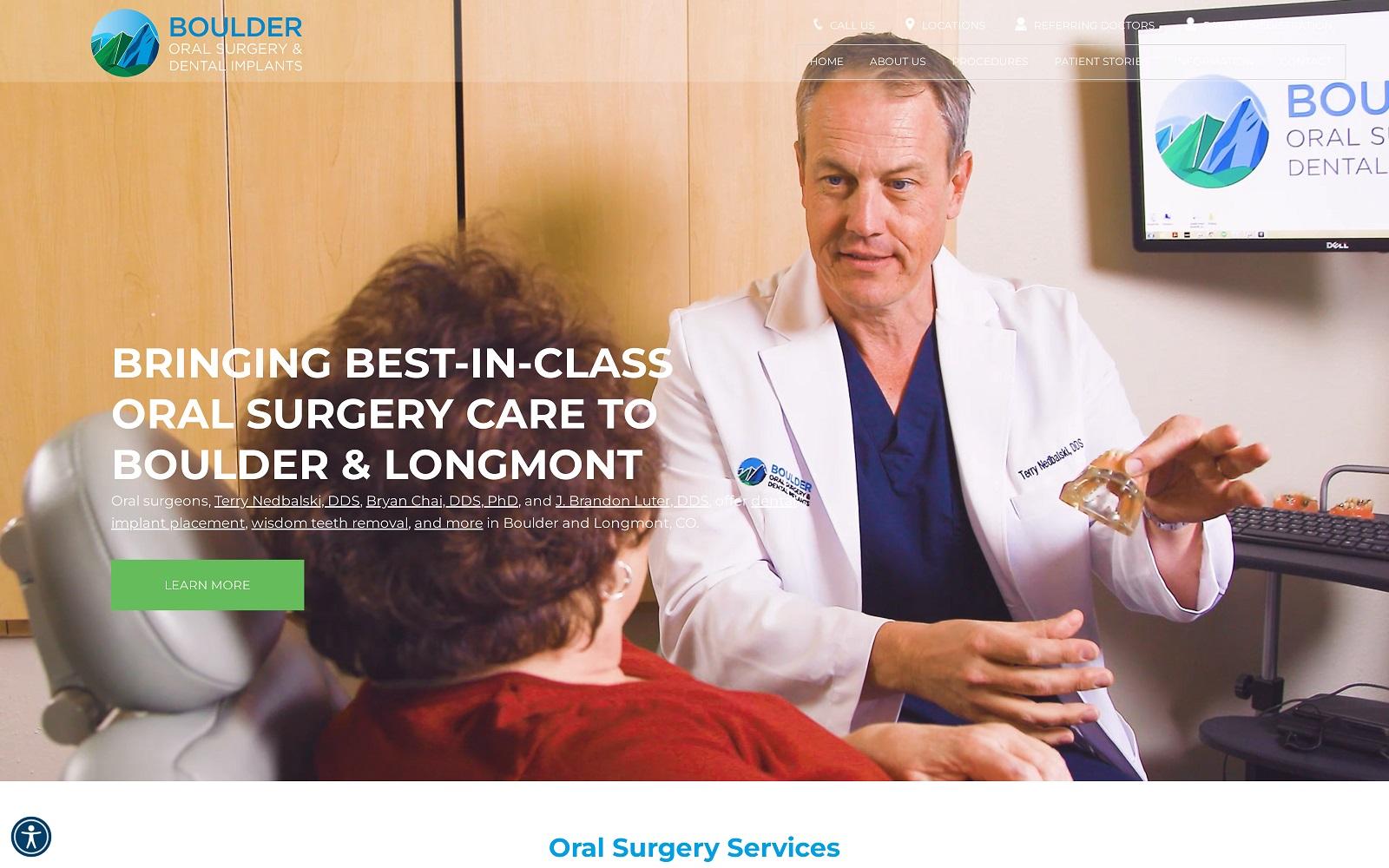 Boulder Oral Surgery & Dental Implants screenshot