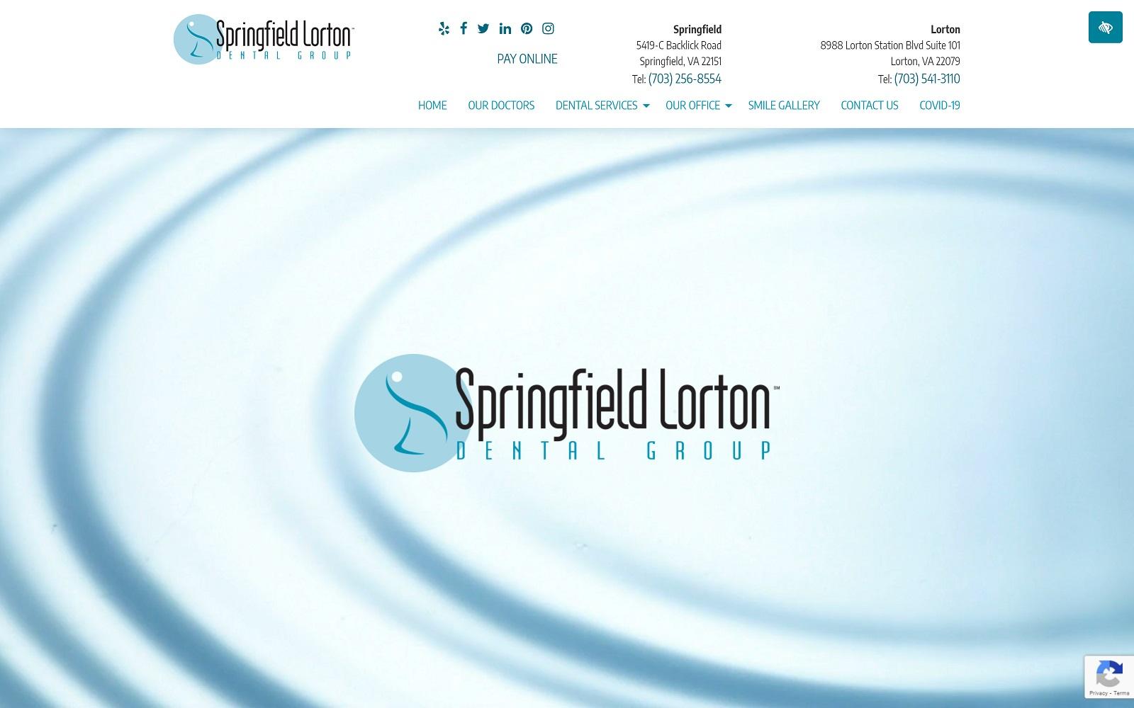 Springfield Lorton Dental Group screenshot