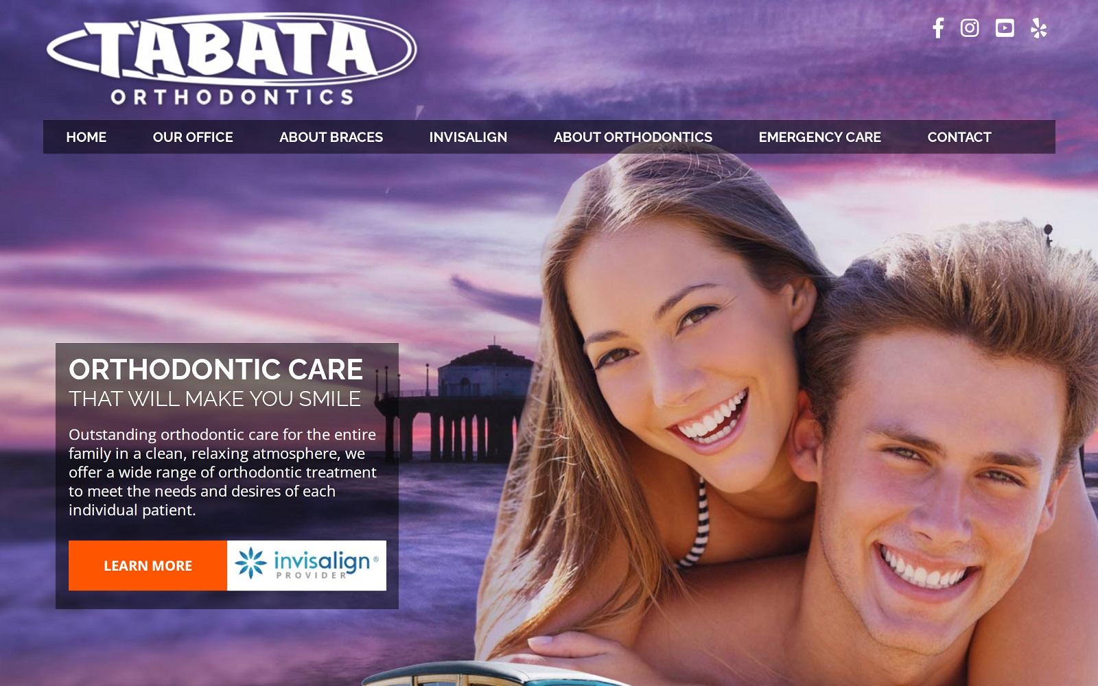 Tabata Orthodontics screenshot