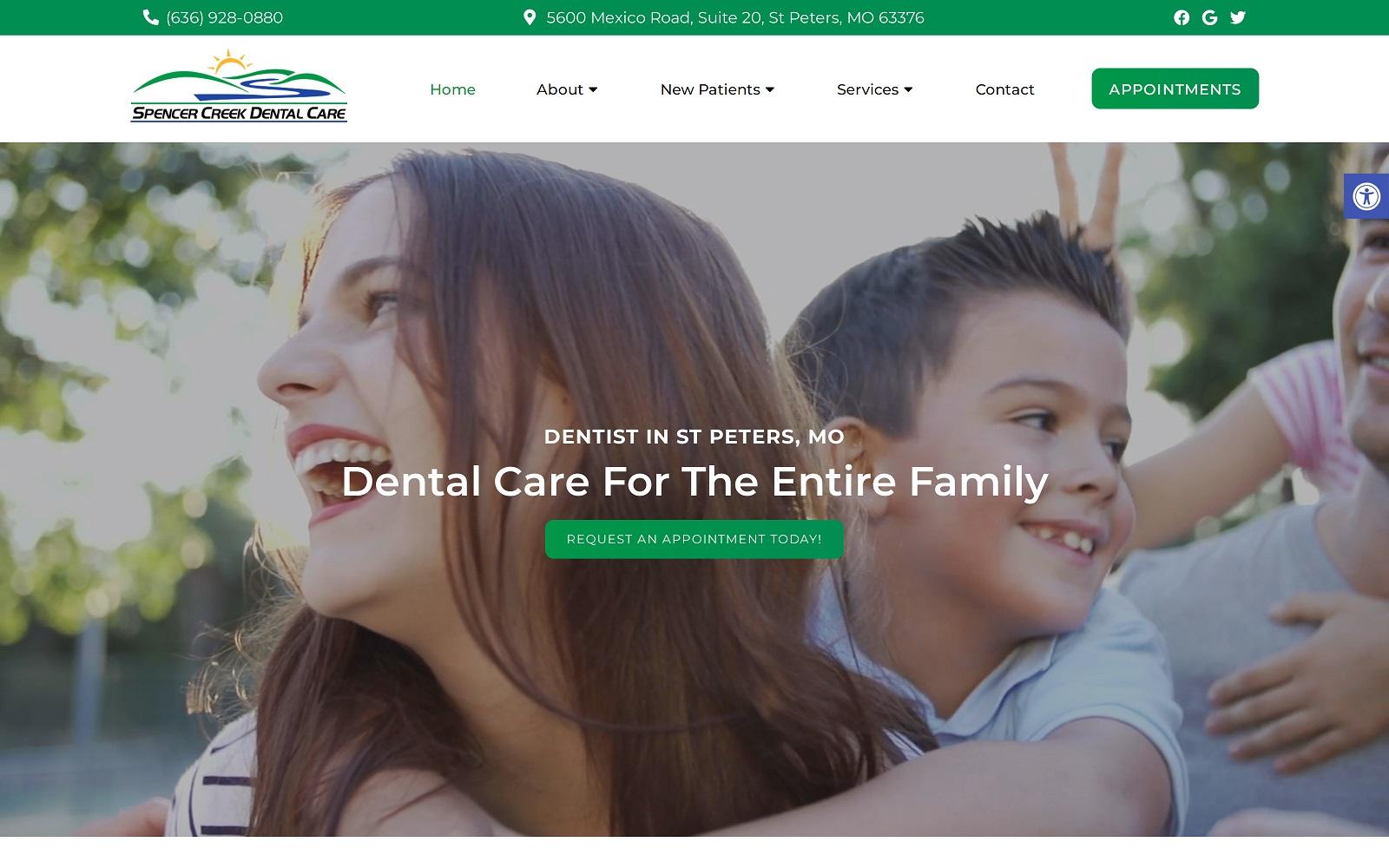 Spencer Creek Dental Care screenshot