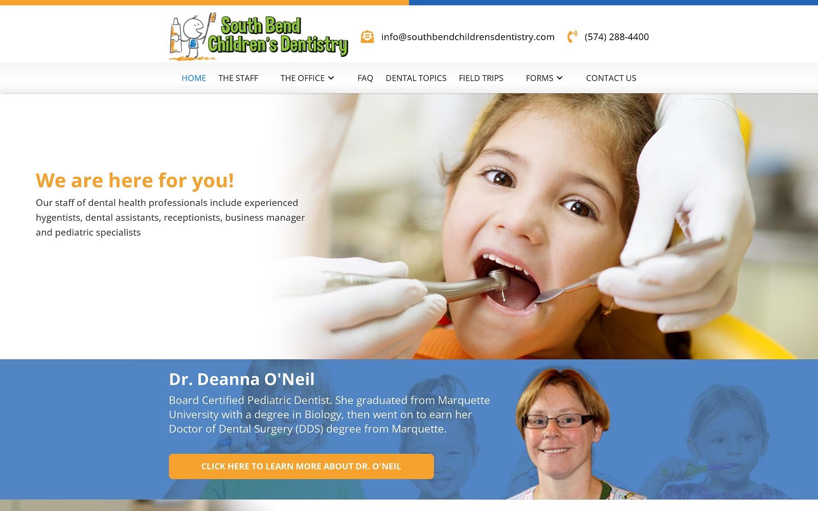 South Bend Children's Dentists screenshot