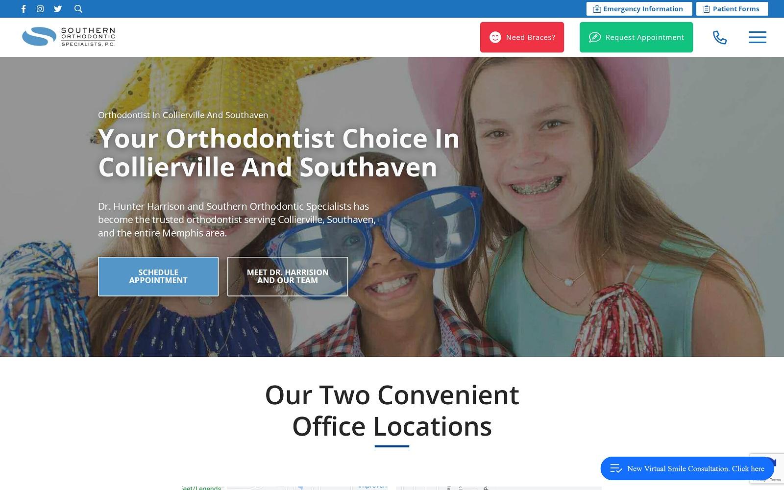 Southern Orthodontic Specialists screenshot
