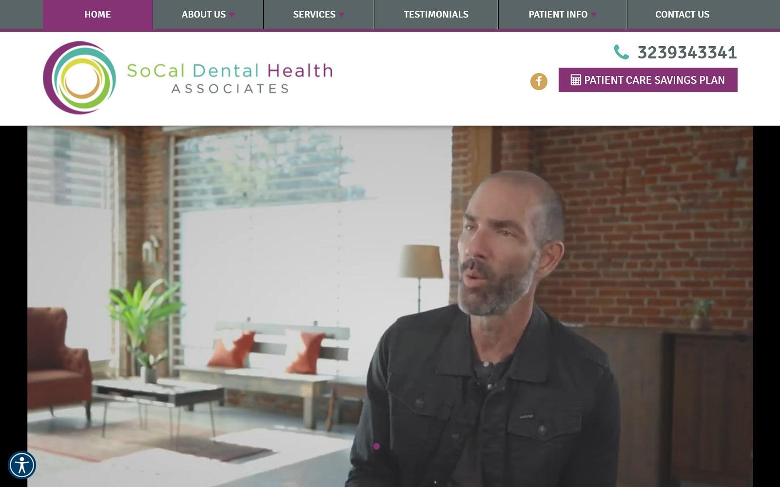 Southern California Dental Health Associates screenshot