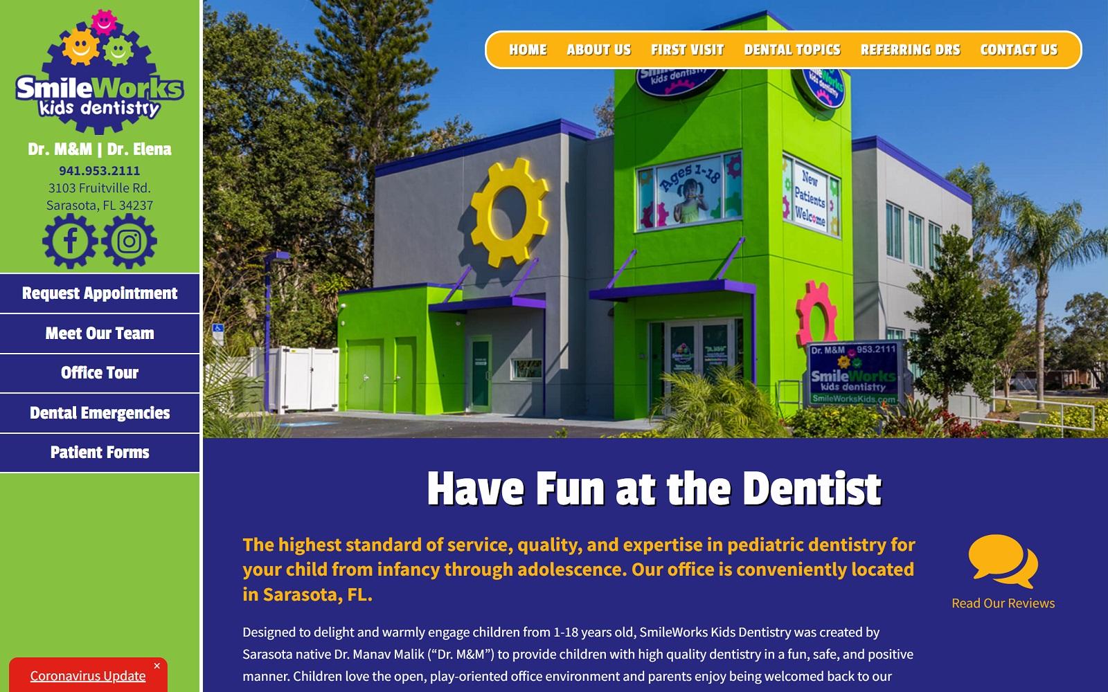 SmileWorks Kids Dentistry screenshot