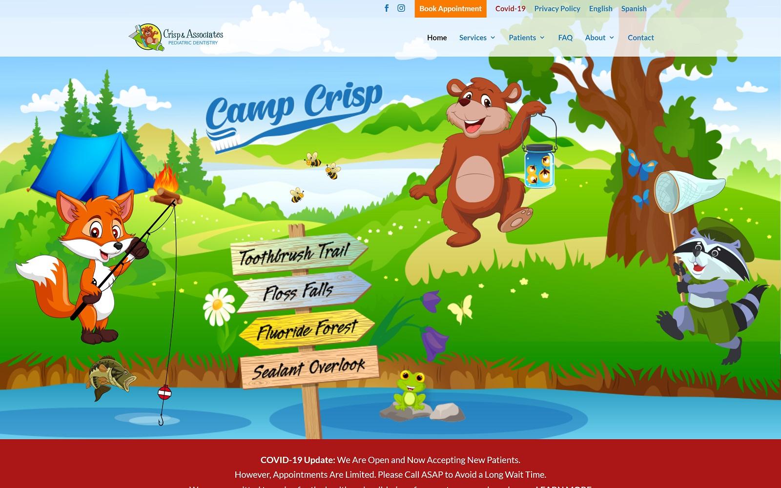 Crisp & Associates Pediatric Dentistry screenshot