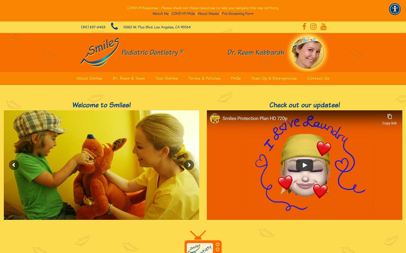 Smiles Pediatric Dentistry: Dr. Reem Kabbarah, DDS screenshot