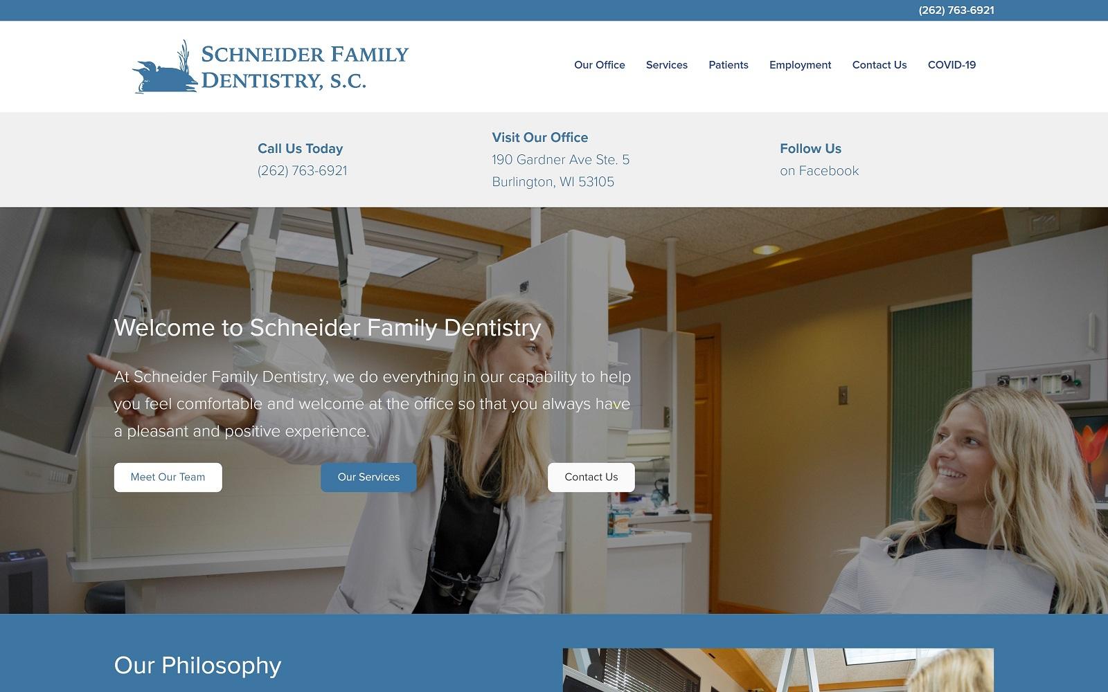 Schneider Family Dentistry screenshot