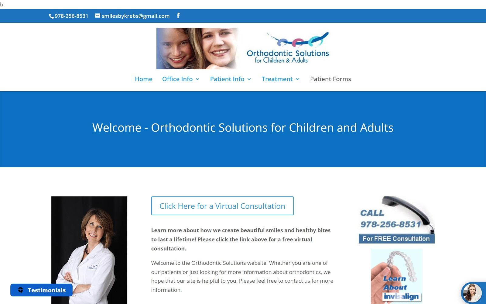 Dr. Linda J. Krebs, DDS screenshot